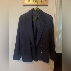Banana Republic Navy Blue Double Breasted Blazer